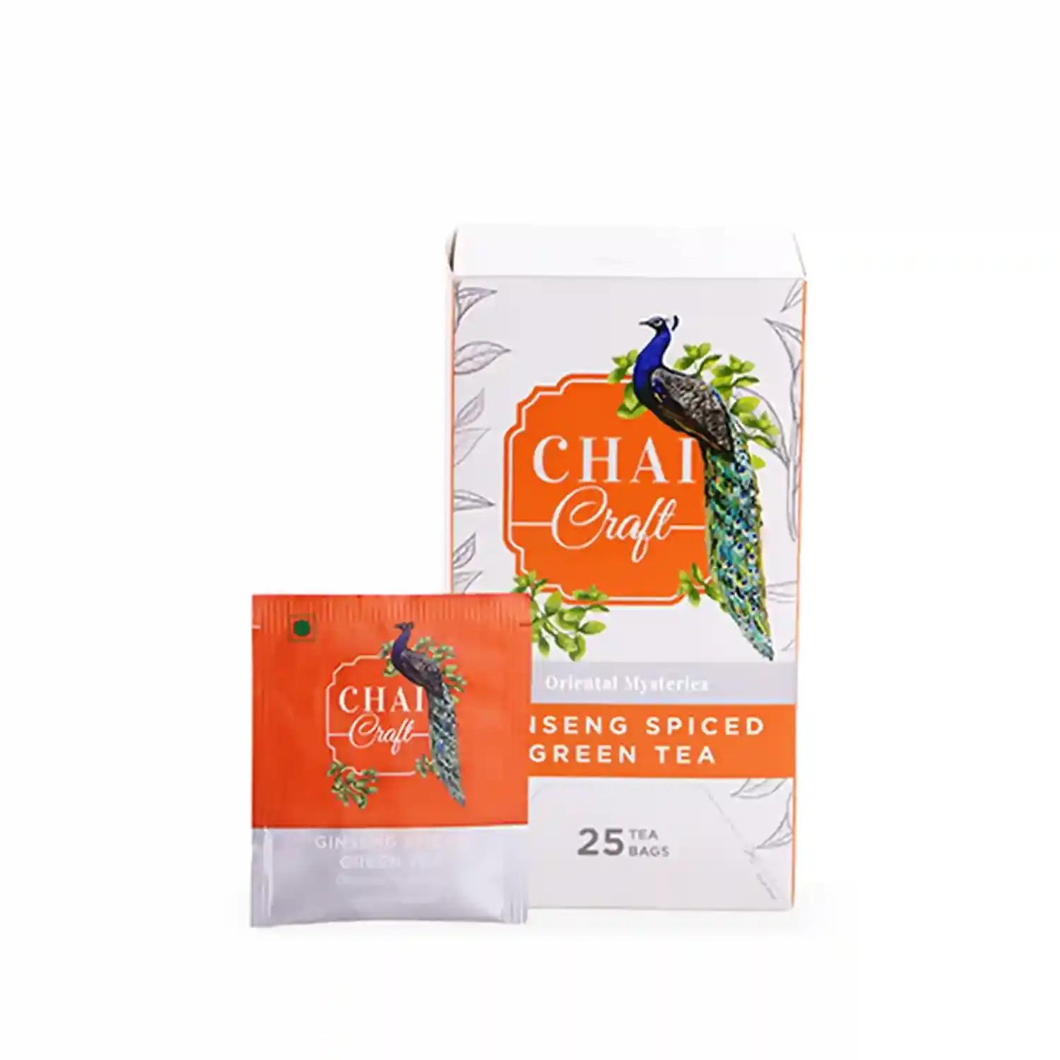 Ginseng Spiced Green Tea Bags