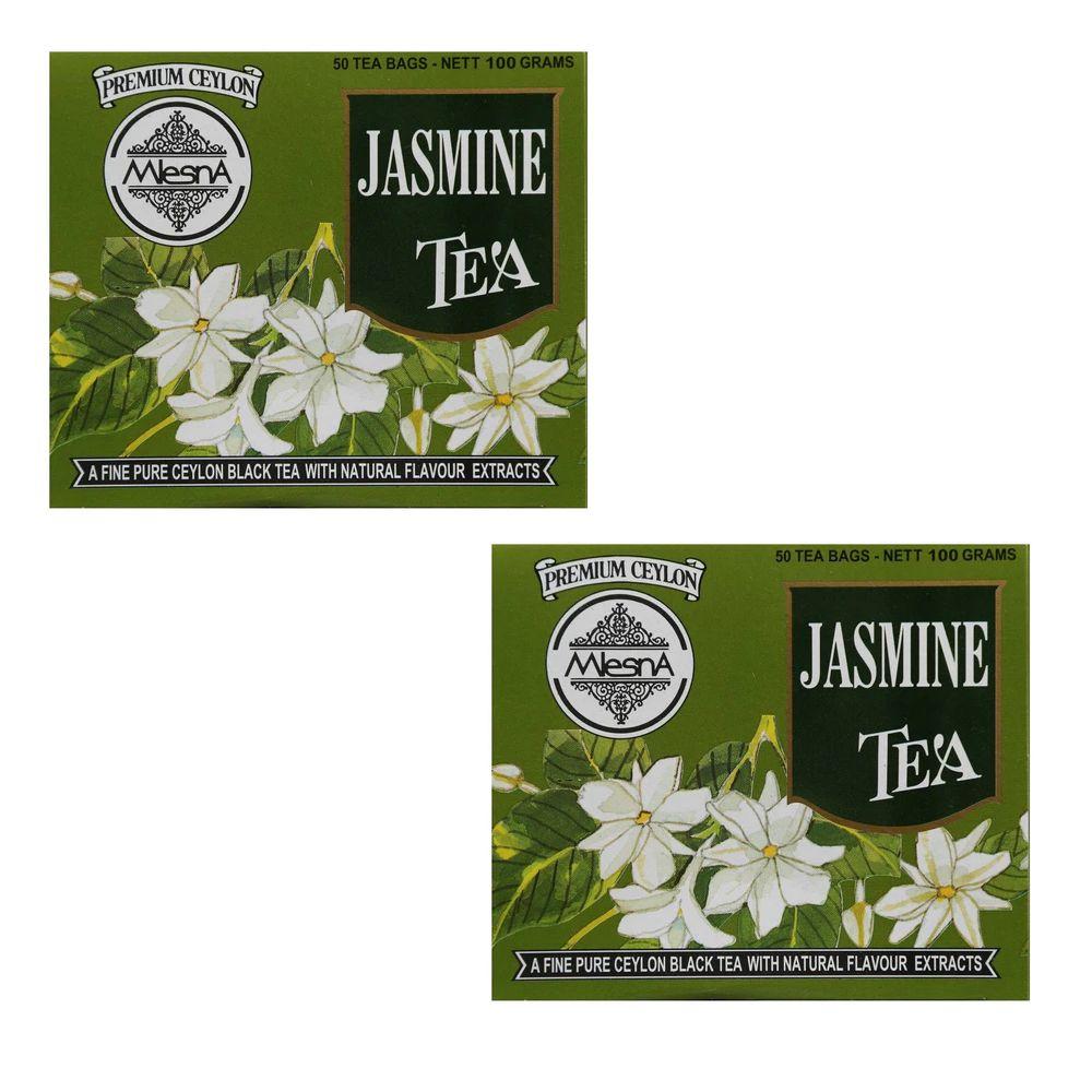 Mlesna Jasmine Tea Bag 200g (100g x 2) (Pack of 2) (100g each)