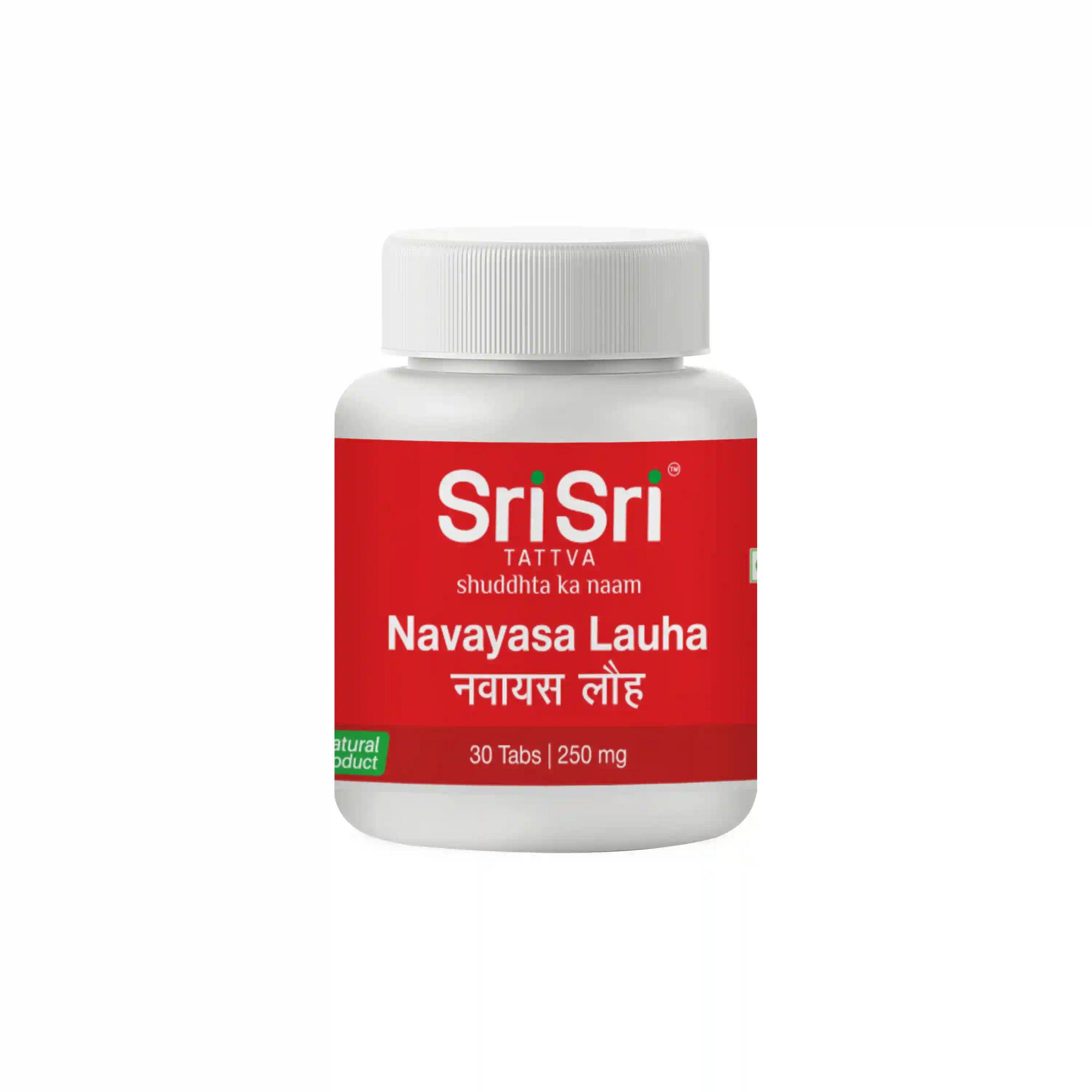 Sri Sri Tattva Navayasa Lauha - Effective In Jaundice, Worms & Anaemia, 30 Tabs | 250 Mg