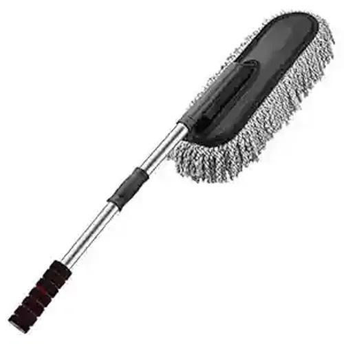 H HANUMANT ENTERPRISE Super Soft Microfiber Car Cleaning Brush Ideal as Mop Duster|Car Duster Exterior with Extendable Handle|Multipurpose Dust Cleaner Car Wash Brush for Home, Kitchen, Office