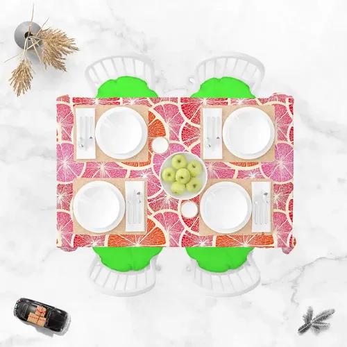 ArtzFolio Grapefruit | Table Cloth Cover for Dining & Center Table