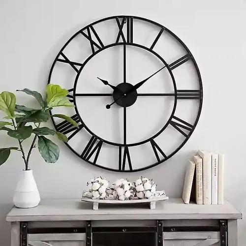 Black Round Wall Clock