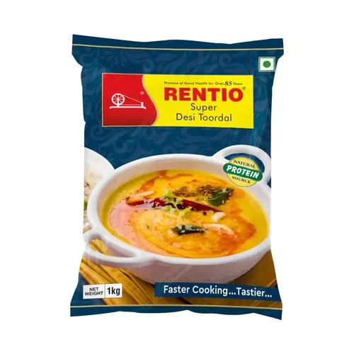 RENTIO Unpolished Toor Dal/Super Desi Arhar Dal