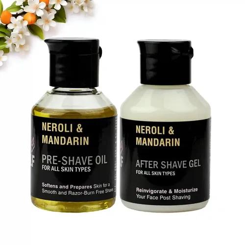 PINK WOOLF Pre Shave Oil & After Shave Gel, Shaving Combo For Men, Suitable For All Skin Types