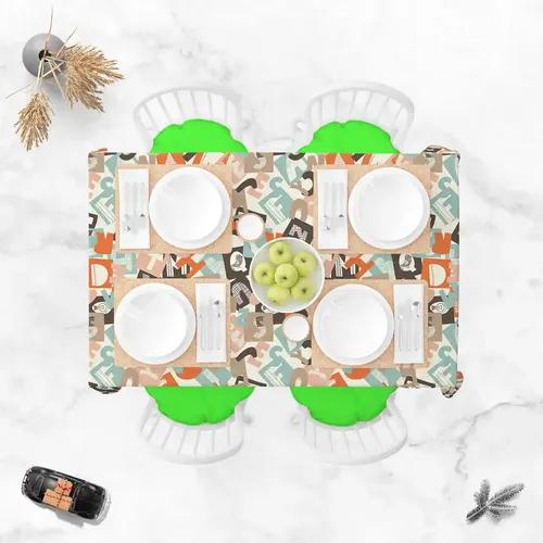 ArtzFolio Alphabet | Table Cloth Cover for Dining & Center Table