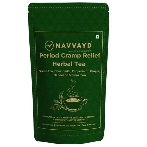 NAVVAYD Period Cramp Relief Herbal Tea (100 Grams, 50 Cups)