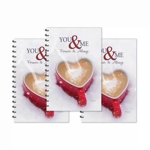 You & Me Forever & Always Design Ruled Diaries - Pack Of 3