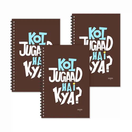 Koi Jugaad Hai Kya ? Hindi Quotes Ruled Diaries - Pack Of 3