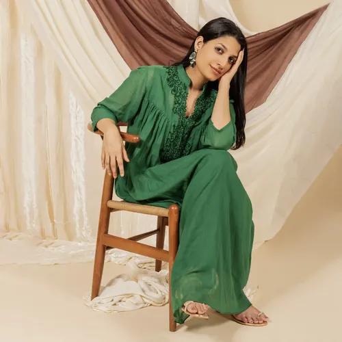 Emerald Green Kurti Dress