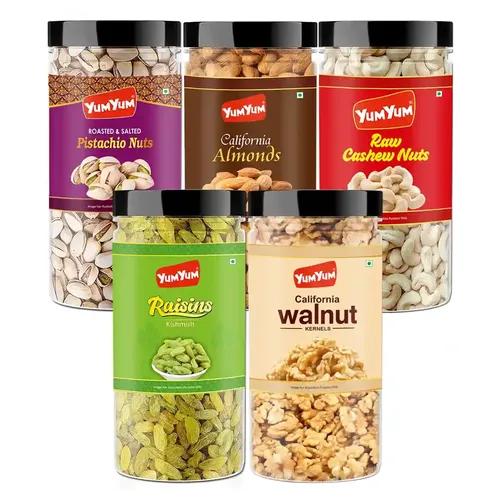 YUM YUM Premium Dry Fruits Combo Pack Healthy Dry Fruits Snacks