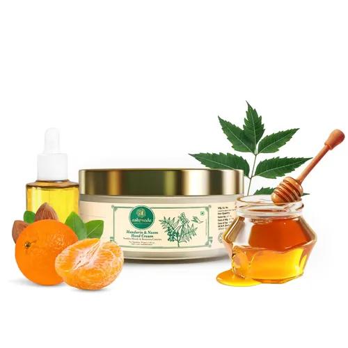 ASHPVEDA Ayurvedic Natural Soothing Mandarin and Neem Hand Cream for All Type Skin, Used for Dry and Rough Hand