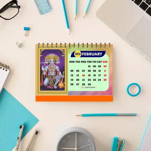 ESCAPER Hanuman Ji Desk Calendar 2024