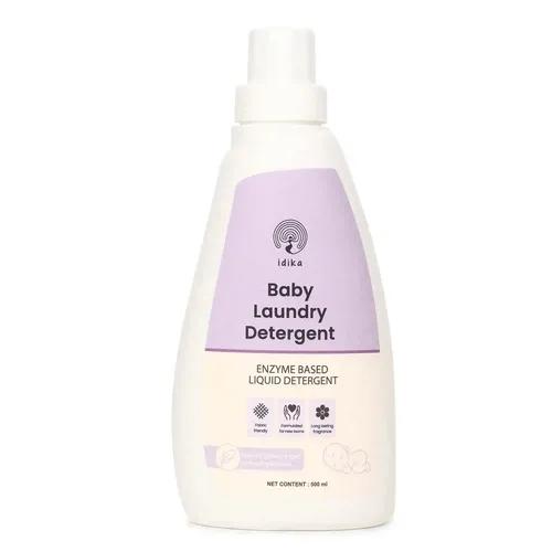 IDIKA Baby Laundry Liquid Detergent | Bio Enzymes & Plant Based Formula | Anti-Bacterial & Allergy-free hypoallergenic | Safe, Gentle & Tough Stain Removal Detergent | SLS & Paraben Free |