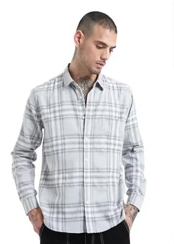 Banana Club Melange Moon Grey Check Shirt