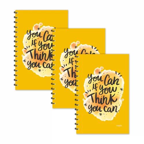 If You Think You Can Motivational Diaries - Pack Of 3