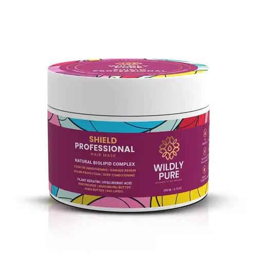 WILDLY PURE Professional Natural Keratin Hair Spa Mask| With Plant Keratin & Hyaluronic Acid| 7 days of Deep Conditioning | 8 Weeks of Color Protection|33% Reduction in hair Loss