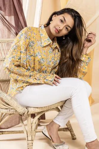 Yellow High-Low Shirt