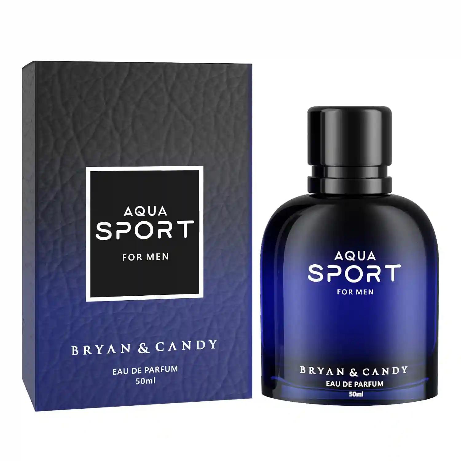 BRYAN & CANDY Aqua Sport Liquid aquatic Perfume(Edp)|50Ml|A Long-Lasting Fragrance With The Freshness & Soothing Scent Of Mystical Woods/Zesty,Aromatic Notes With A Refreshing Masculine Fragrance