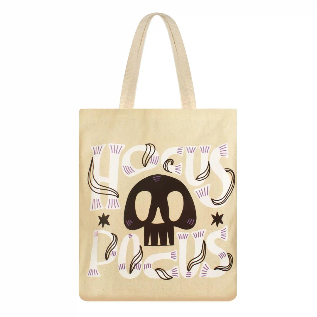 Skull Cotton Bag (Beige)