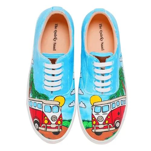 THE QUIRKY NAARI Handpainted Great Escape Sneakers to Slip Away into Vacation on Style - 3 UK