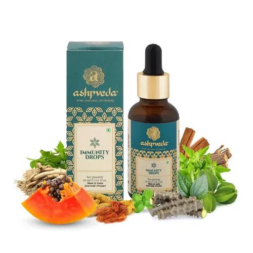 ASHPVEDA Ayurvedic Immunity Booster Drops Healthy Growth and Strength for Kids, Women, Men and Adults