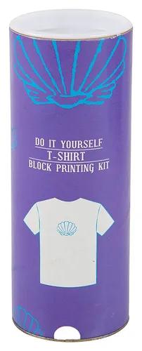 DIY Craft Kit Block Print Your T-Shirt With Shell (10-12 Years)