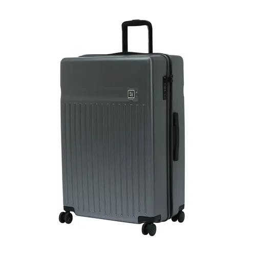 EUME Classic Check-In Large 75 Cm Luggage Trolley Bags For Travel |Polycarbonate ( Graphite Grey)