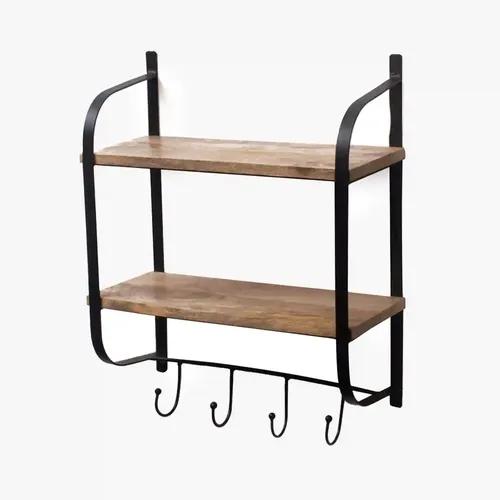 CASA DECOR Farmhouse Frenzy Wall Rack Decorative Rack Organizer | Storage Rack for Living Room & Bedroom Display Rack for Storage