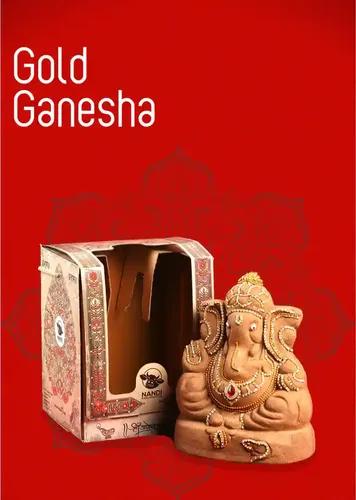 Eco Friendly Ganesha (Gold)