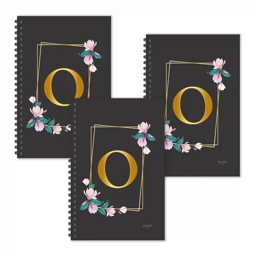 O Letter Ruled Diaries - Pack Of 3