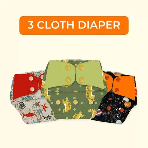 Snugkins Regular Diaper (3 Pocket Diaper without Soaker)