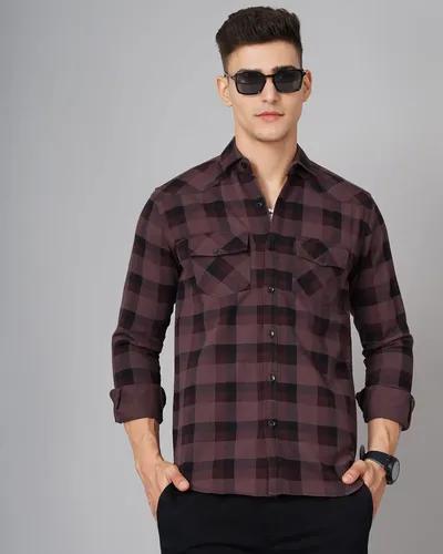 Mauve Ruse Checks Shirt - M (38)