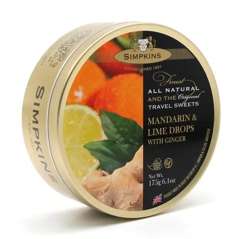 Simpkins Mandarin & Lime with Ginger Drops 175g