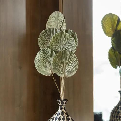 Handmade Round Palm Leaves Stick (Set of 2)