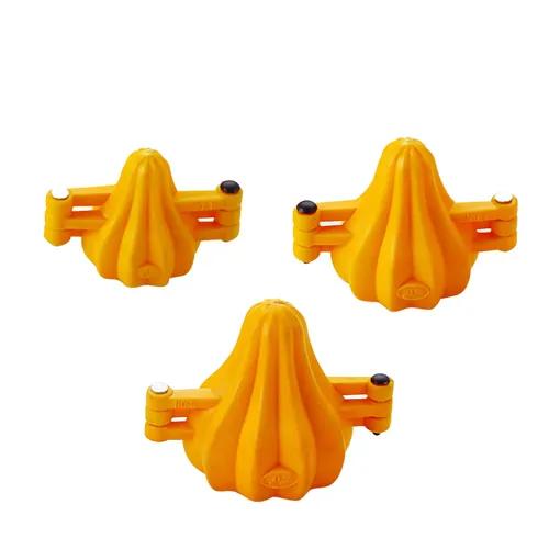 DS Modak Mould Set of 3 | Chocolate Modak Shaper Sacha Set | Two Fold Plastic Modak Maker for Ganpati