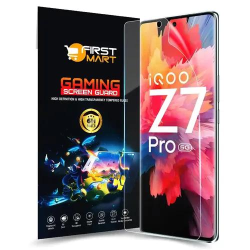 FIRST MART Screen Protector for iQOO Z7 Pro 5G - Nanofiber Unbreakable Membrane Case Friendly Full Edge to Edge Screen Coverage & Installation Kit (Gaming)