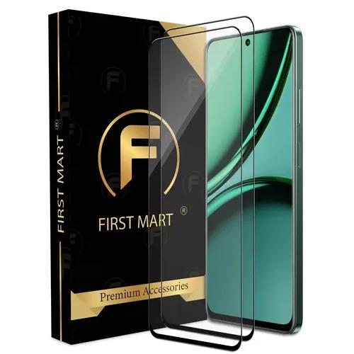 FIRST MART Premium Tempered Glass for Realme Narzo 70X 5G with Edge to Edge Coverage and Easy Installation Kit, Pack of 2