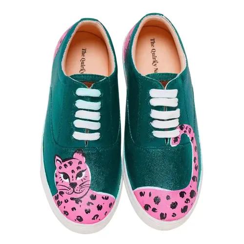 THE QUIRKY NAARI Handpainted Pink Panther Sneakers to Add Some Fierce to Your Style - 3 UK