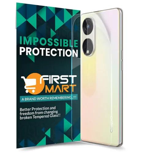 FIRST MART Screen Protector for OPPO Reno 8T 5G - Back Nano Fiber Unbreakable Membrane Case Friendly Full Edge to Edge Screen Coverage & Installation Kit (Crystal Clear)