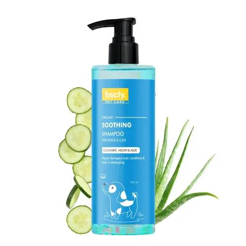 Bscly Soothing Dog Shampoo with Cucumber Melon & Aloe - 200ml