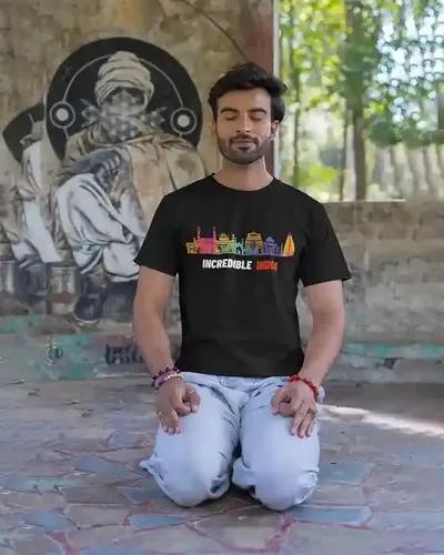 Incredible India T-Shirt for Men Monuments of Majesty - S