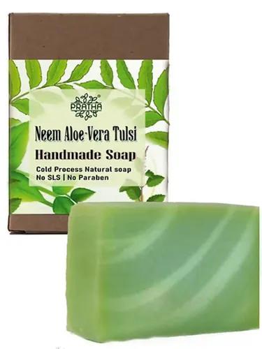 Neem, Aloe-Vera Tulsi Cold Process Handmade Soap (Pack of 3)