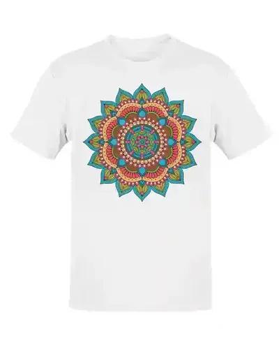 Vibrant Rangoli Art: Women's Cotton T-Shirt - S