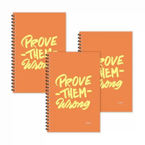 Prove Them Wrong Motivational Ruled Diaries - Pack Of 3