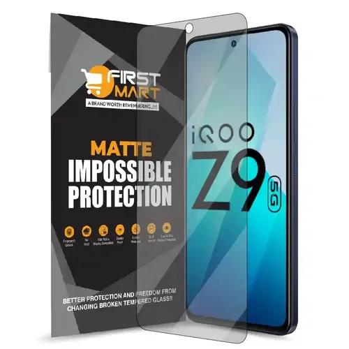 FIRST MART Screen Protector for iQOO Z9 5G, Neo 9 Pro 5G, iQOO 12 5G Impossible Fiber Case Friendly Screen Protection & Installation Kit (Matte)