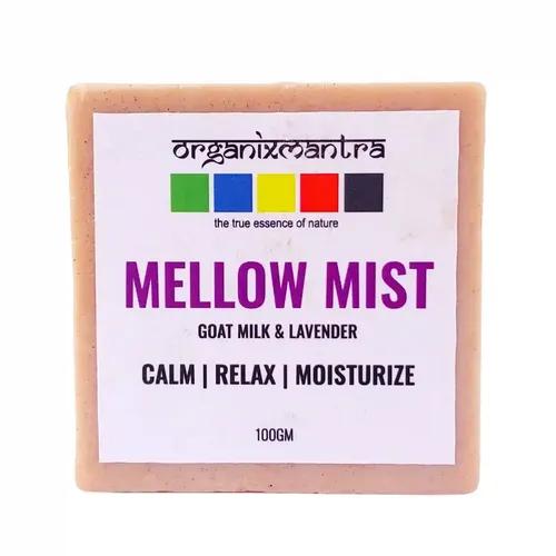 Organix Mantra Mellow Mist Bath Soap Infused WIth Goat Milk & Lavender| Nourishing Natural Glow |Gentle & Soothing|Hydrating Natural Skincare|For All Skin Types - 100G