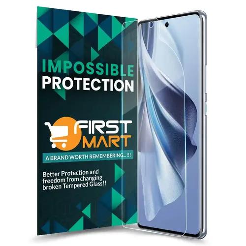 FIRST MART Screen Protector for Oppo Reno 10 5G | Crystal Clear 4 Layer Nanofiber Unbreakable Membrane Protection, Case Friendly Full Edge to Edge Screen Coverage & Installation Kit