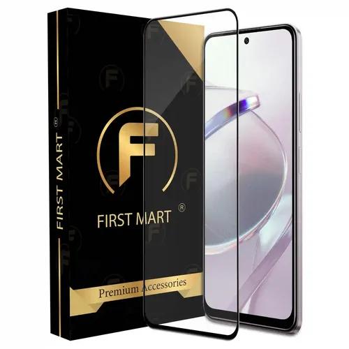 FIRST MART Premium Tempered Glass for Redmi 12 4G / Redmi 12 / Poco M6 Pro with Edge to Edge Coverage and Easy Installation Kit, Pack of 1