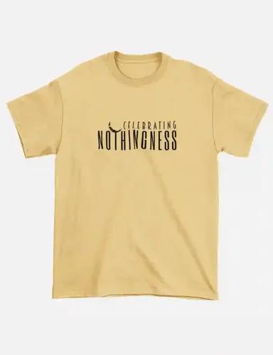 Nothingness - Unisex Regular Fit T-shirt - Beige - S