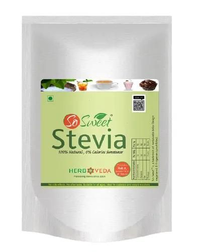 So Sweet Stevia Powder Sugar Free Natural Sweetener Zero Calorie 250gm | Weight Management | Keto & Diabetic Friendly